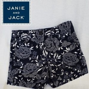 Janie and Jack Girl’s Navy Floral Short 18/24 Mntj